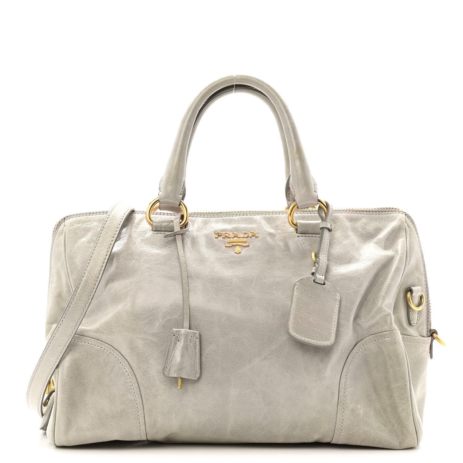 Prada Vitello Shine Bauletto Nube 1 of 13