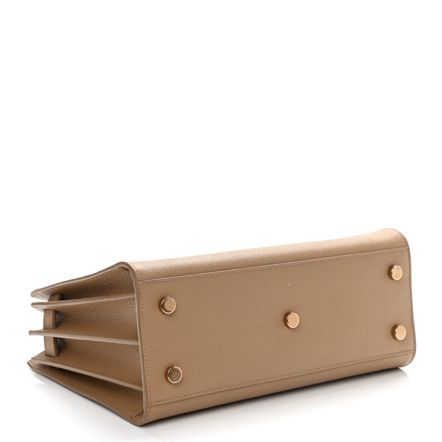 Grained Calfskin Baby Sac De Jour Taupe