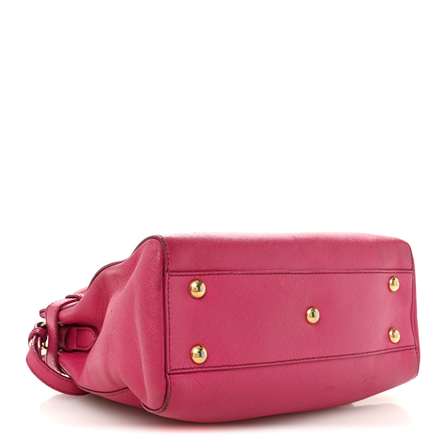 Salvatore Ferragamo Hammered Calfskin Batik Tote Pink 4 of 12
