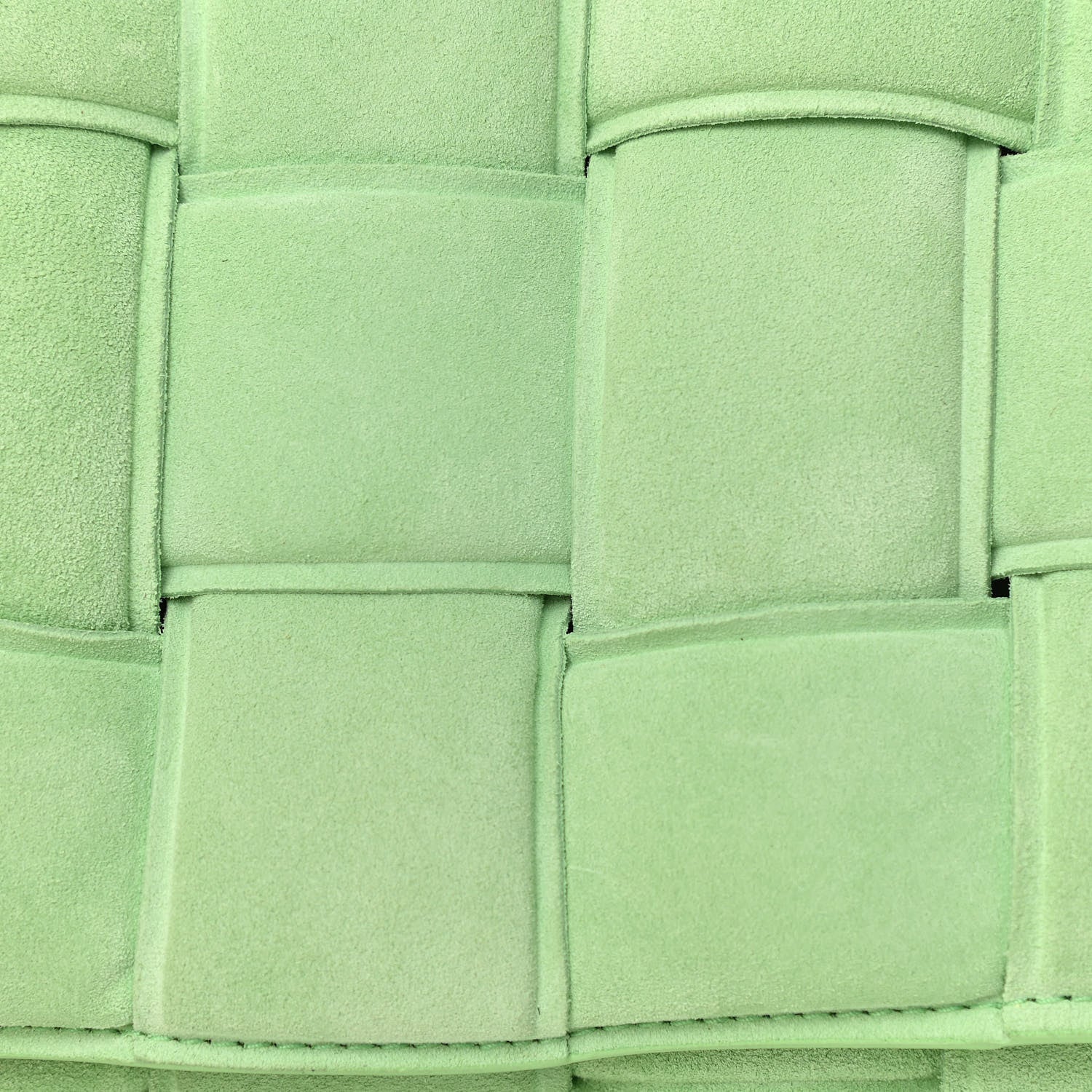 Bottega Veneta Suede Maxi Intrecciato Padded Chain Cassette Crossbody Bag Wasabi 9 of 9