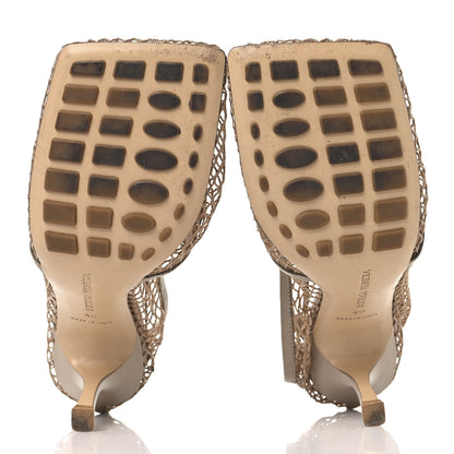 Bottega Veneta Mesh Nappa Chain Sandals 40 Beige Pony 6 of 9