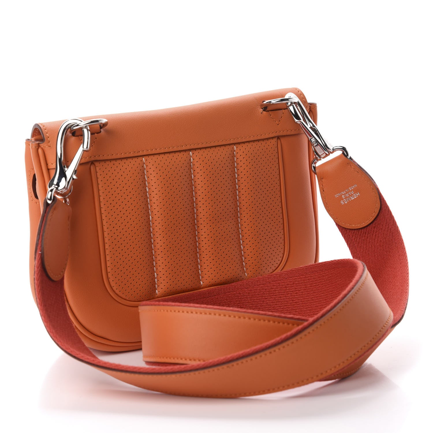 Hermes Veau Swift Mini Sac Berline Orange 2 of 10