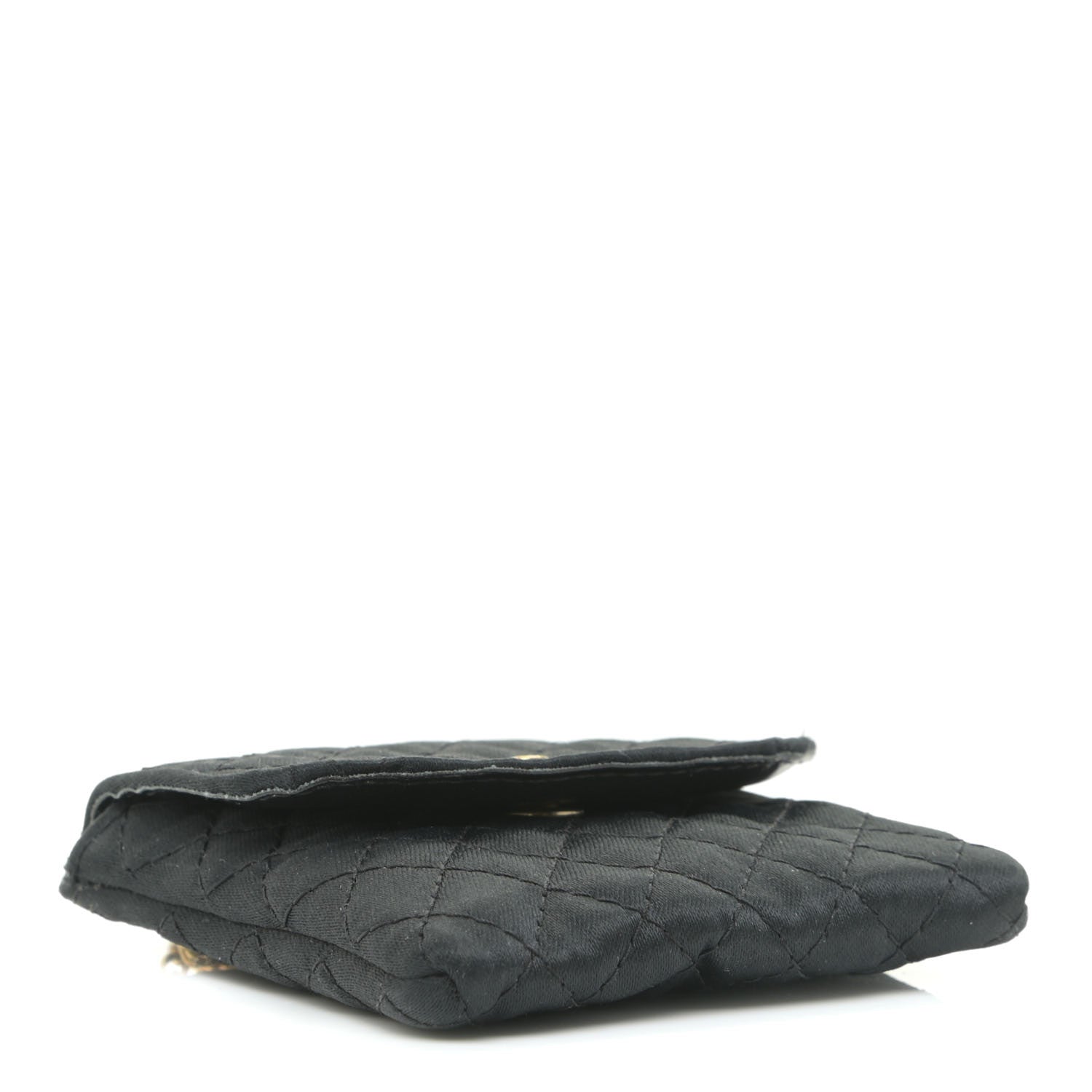 Chanel Grosgrain Quilted Micro Flap Bag Black 5 of 10