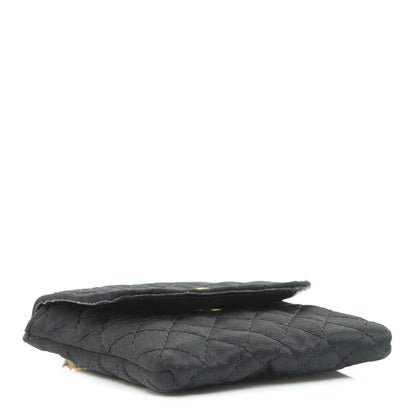 Chanel Grosgrain Quilted Micro Flap Bag Black 5 of 10