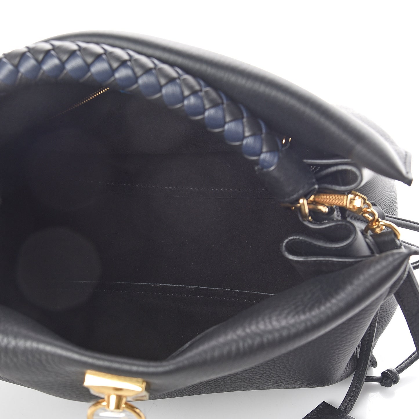 Heavy Grain Iris Tote Midnight Black