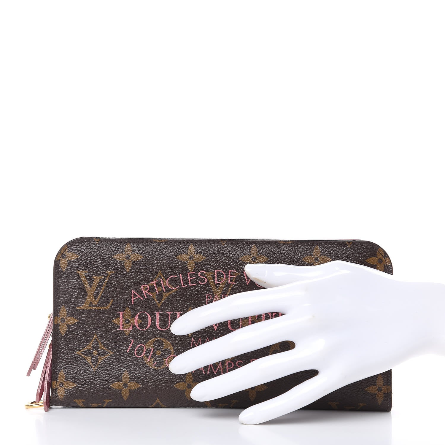 Louis Vuitton Monogram Articles de Voyage Ikat Insolite Wallet Rose Velours 2 of 11