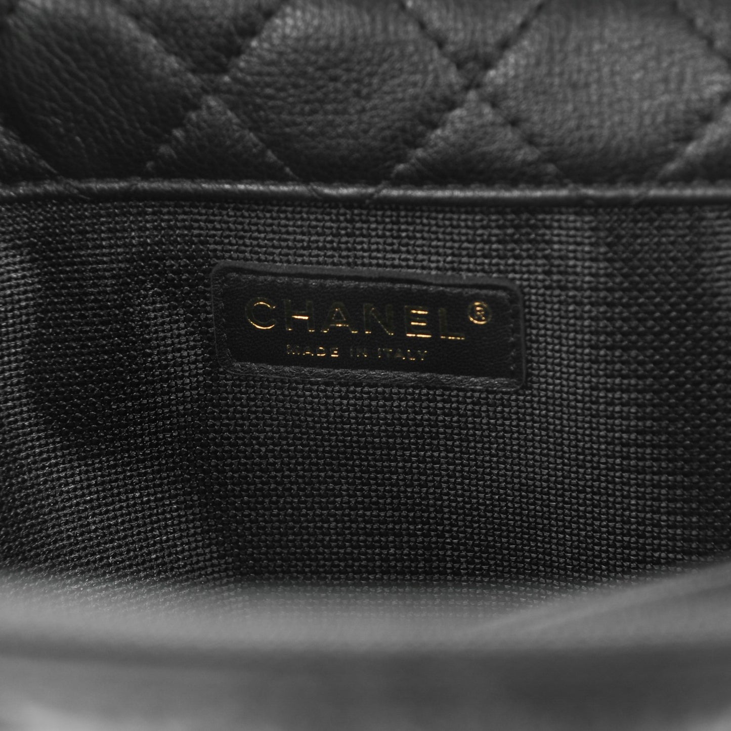 Calfskin Quilted XXL Travel Flap Bag Black