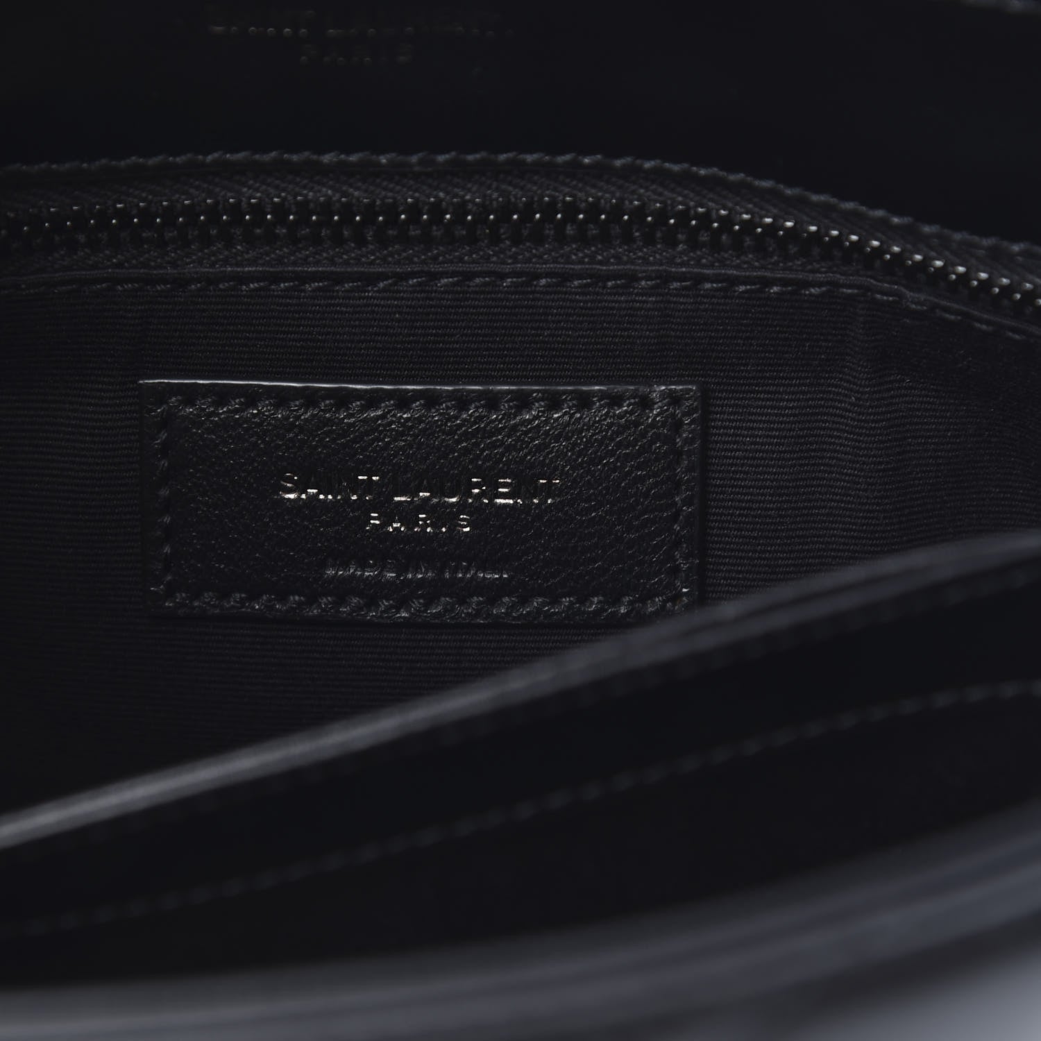 Saint Laurent Calfskin Y Quilted Monogram Toy Loulou Crossbody Bag Black 6 of 10