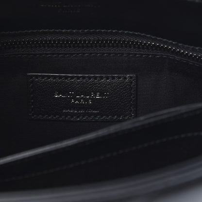 Saint Laurent Calfskin Y Quilted Monogram Toy Loulou Crossbody Bag Black 6 of 10