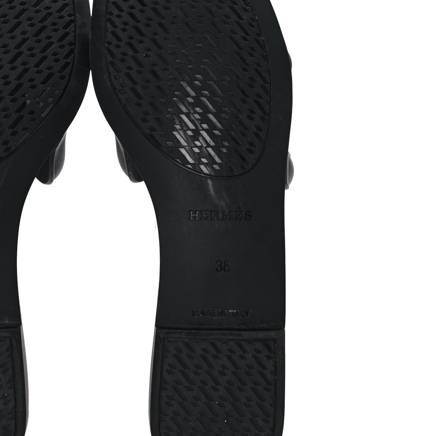 Rubber Aloha Sandals 38 Black