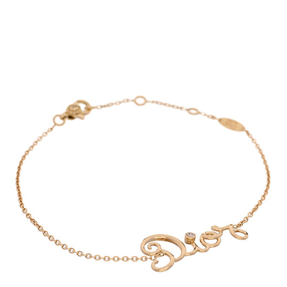 Christian Dior 18K Yellow Gold Diamond Dioramour Bracelet 1 of 5