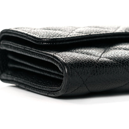 Chanel Caviar Quilted Large Flap Wallet Black 8 of 10