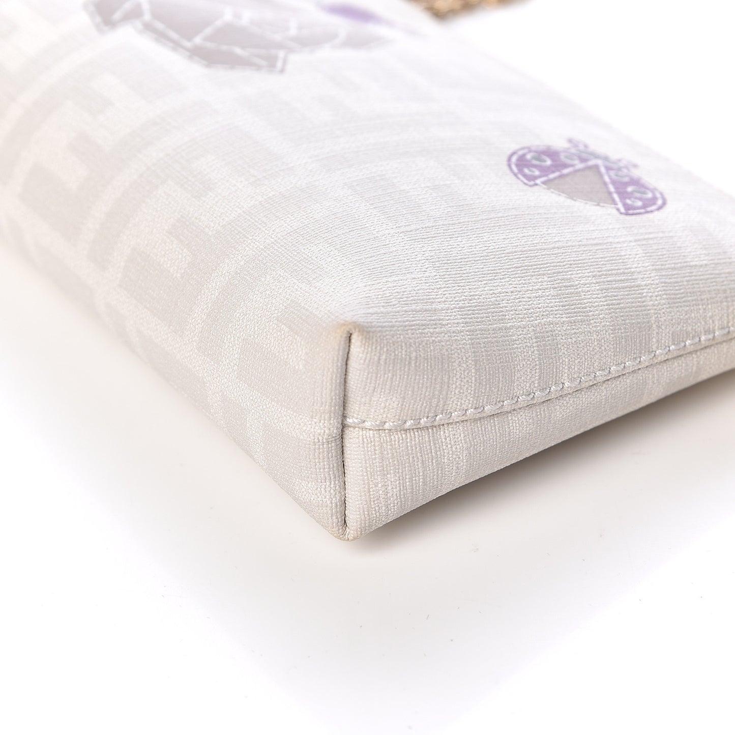 Zucca Spalmati Rose Ladybug Pochette White