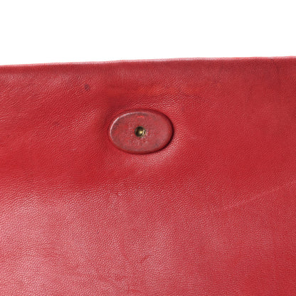 Chanel Lambskin CC Envelope Single Flap Red 17 of 25