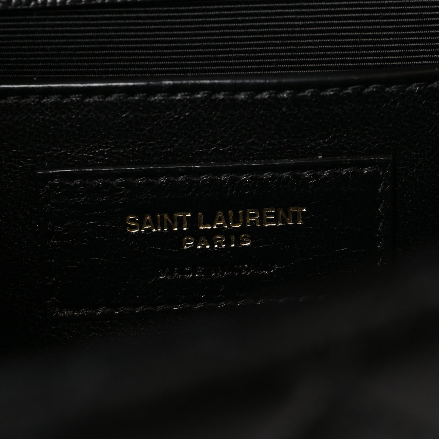 Grain De Poudre Textured Mixed Matelasse Triquilt Medium Monogram Satchel Black