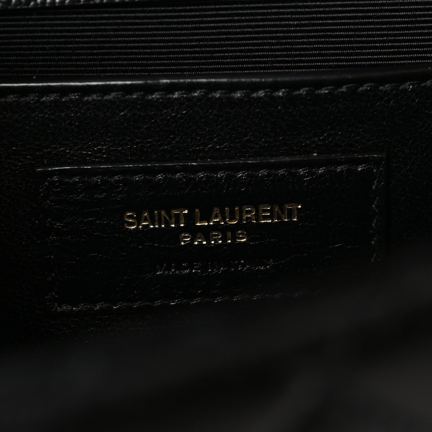 Saint Laurent Grain De Poudre Textured Mixed Matelasse Triquilt Medium Monogram Satchel Black 6 of 9