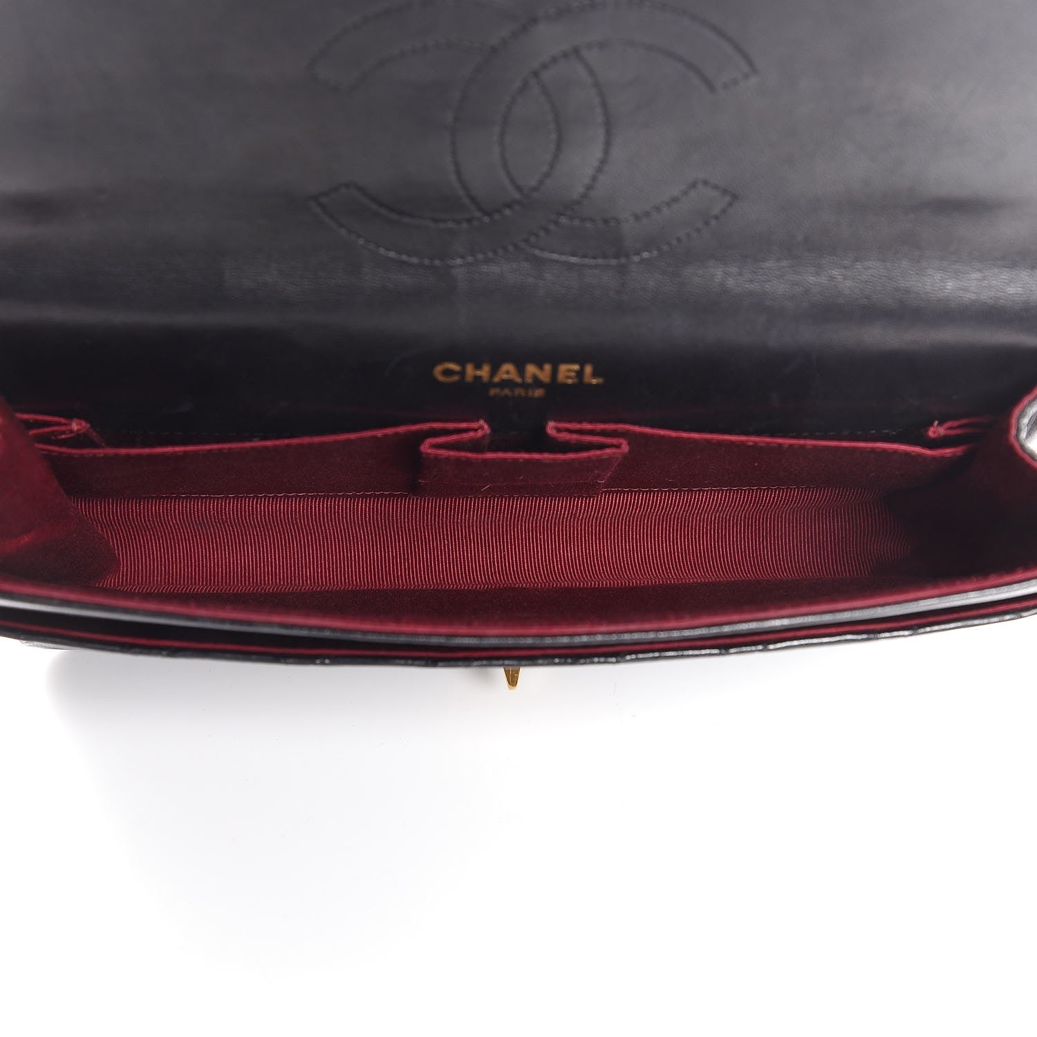 Chanel Lambskin Quilted Medium Bijoux Chain Double Flap Black 6 of 8