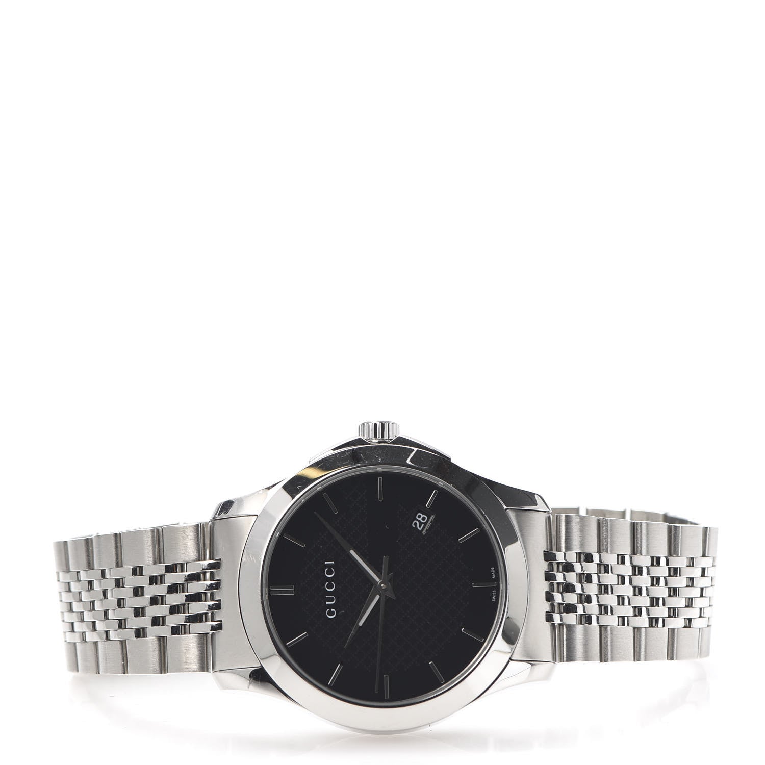 Gucci Stainless Steel 38mm G-Timeless Quartz Watch Black 3 of 9
