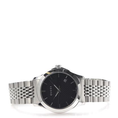 Gucci Stainless Steel 38mm G-Timeless Quartz Watch Black 3 of 9