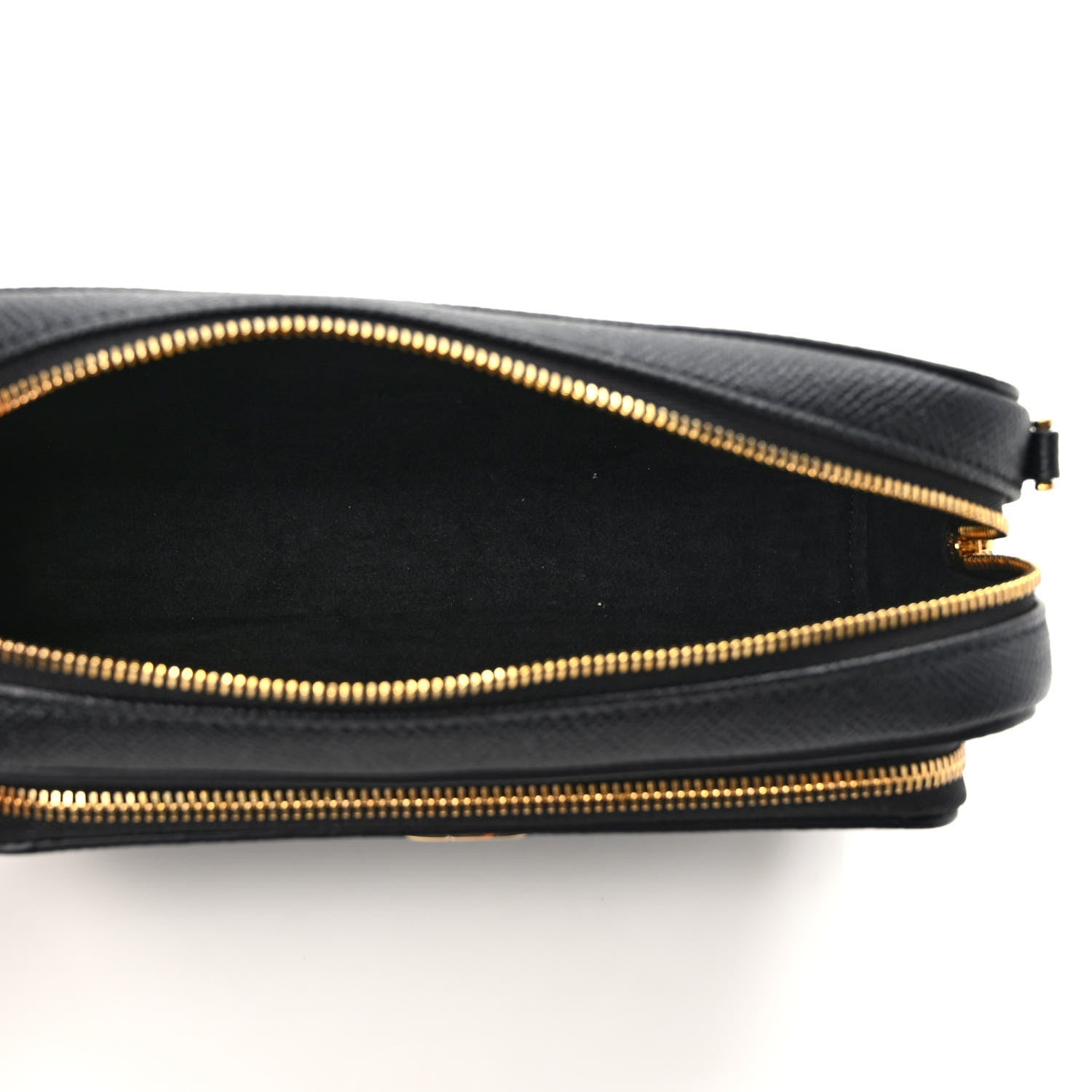 Christian Dior Grained Calfskin Caro Double Pouch Black 5 of 9