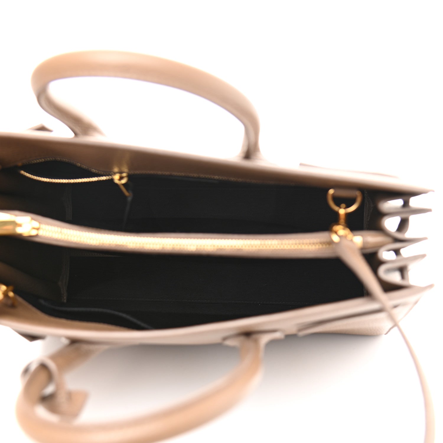 Saint Laurent Grained Calfskin Small Sac De Jour Taupe 5 of 10