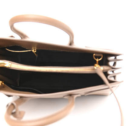 Saint Laurent Grained Calfskin Small Sac De Jour Taupe 5 of 10
