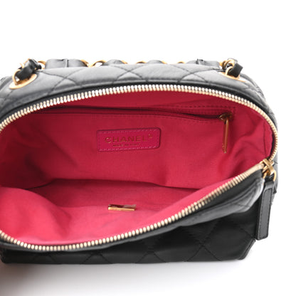 Chanel Calfskin Quilted Mini Bowling Bag Black 5 of 11