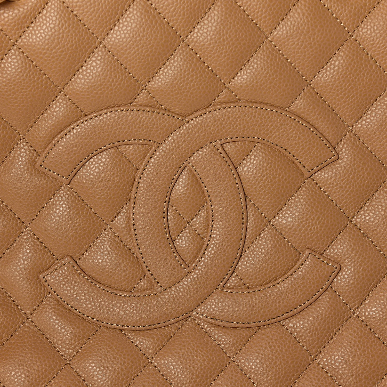 Chanel Caviar Quilted Grand Shopping Tote GST Beige 11 of 11