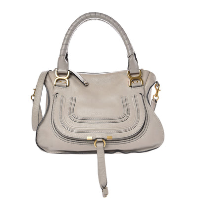 Chloe Calfskin Medium Marcie Satchel Dove 1 of 21