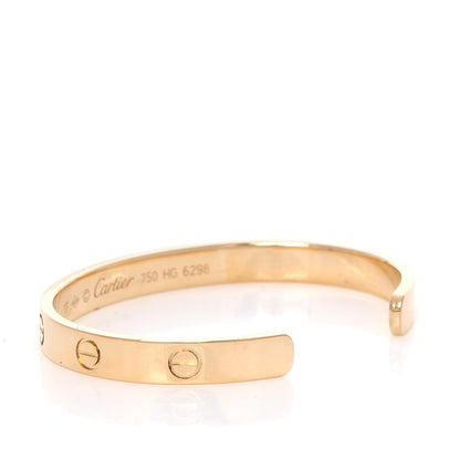 Cartier 18K Yellow Gold LOVE Cuff Bracelet 17 3 of 5