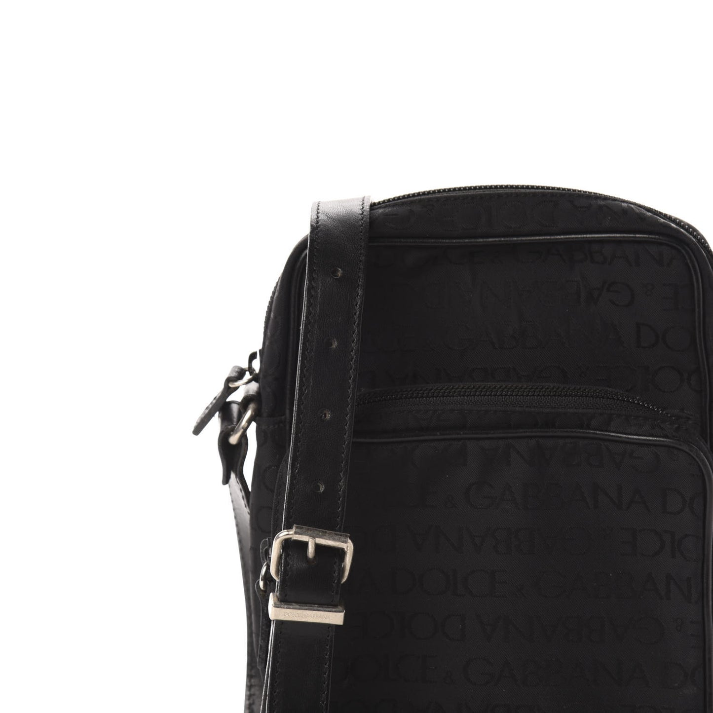 Nylon Monogram Messenger Black