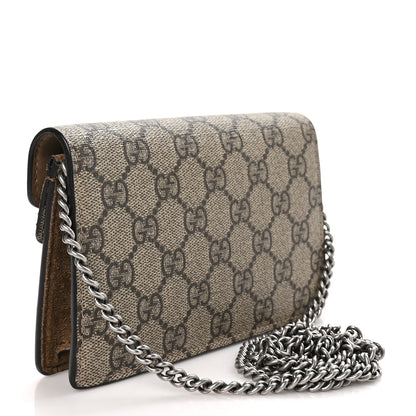Gucci GG Supreme Monogram Super Mini Dionysus Shoulder Bag Taupe 3 of 9