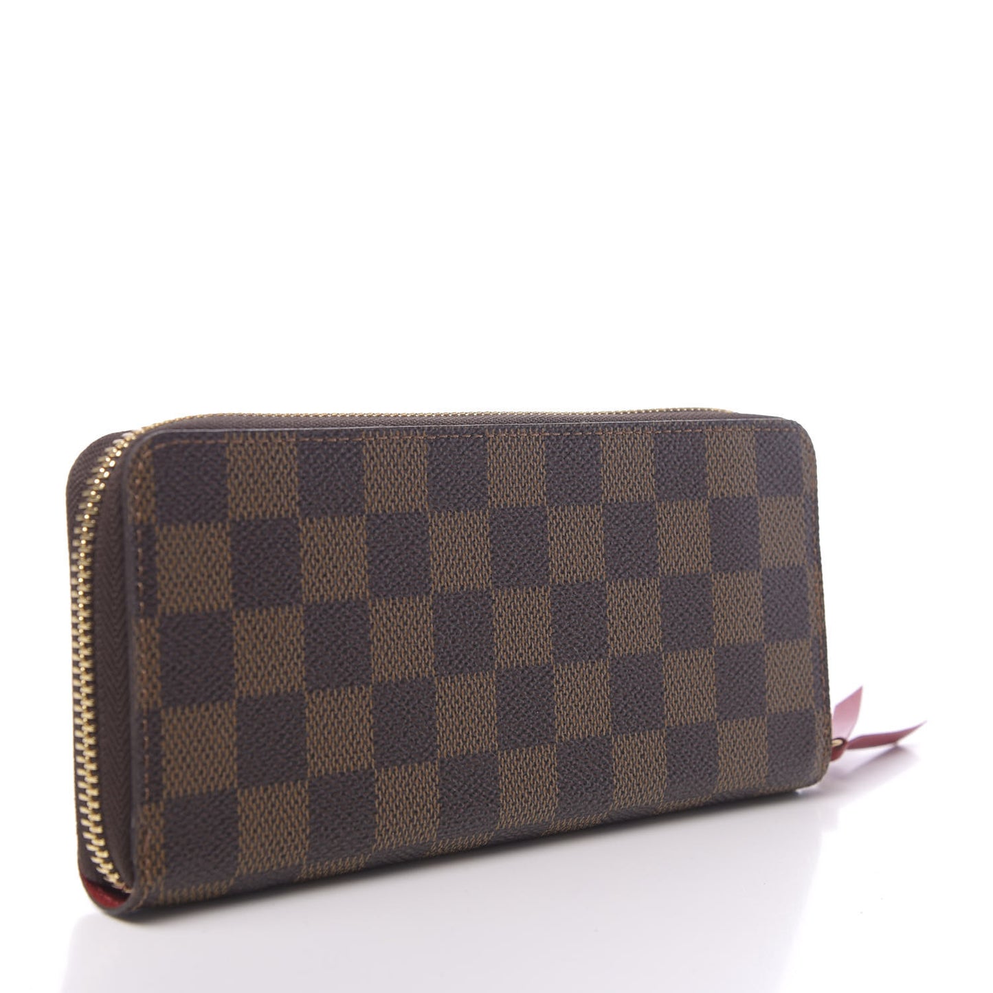 Damier Ebene Clemence Wallet Cherry