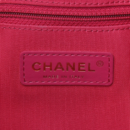 Chanel Shiny Aged Calfskin Quilted Large Shopping Bag Black 6 of 10