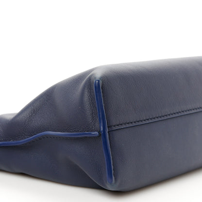 Loewe Calfskin Mini Flamenco Knot Clutch Abyss Blue 9 of 10