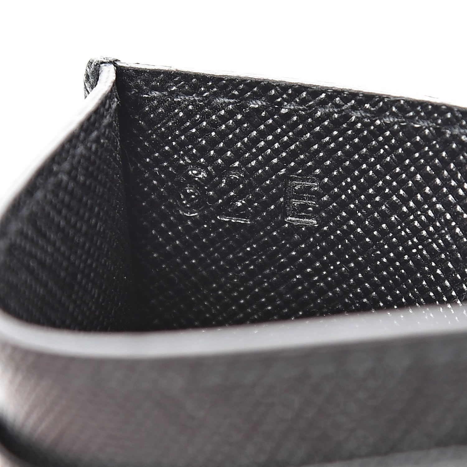 Prada Saffiano Shine Monochrome Card Holder Black 6 of 8