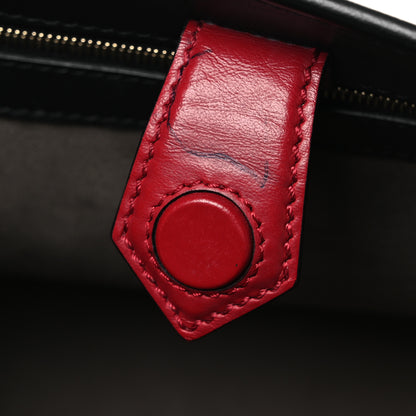 Fendi Vitello Century F is Fendi FF 1974 Embossed Small Runaway Satchel Black Maya 12 of 14