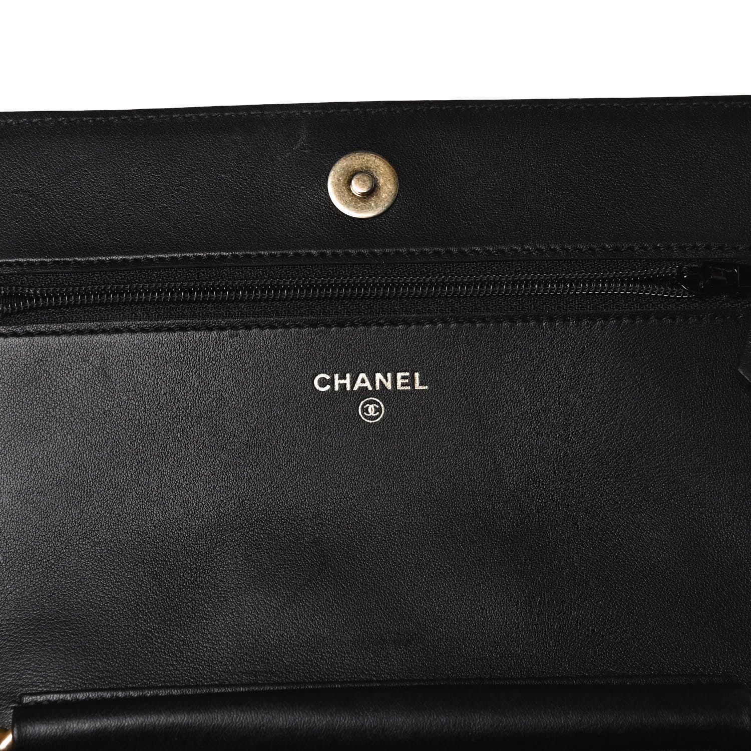Chanel Caviar Quilted Boy Wallet On Chain WOC Black 6 of 20