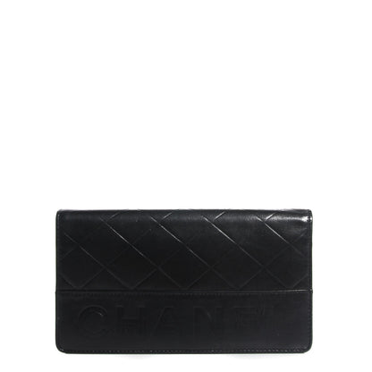 Chanel Lambskin Quilted Yen Wallet Black 1 of 8