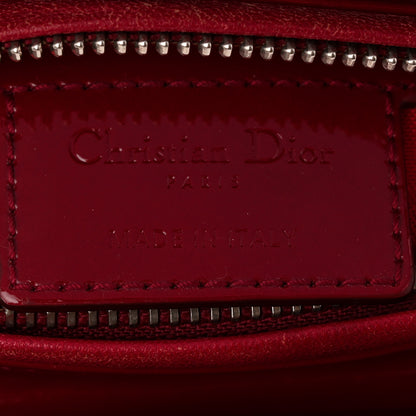 Christian Dior Patent Cannage Medium Lady Dior Red 6 of 10