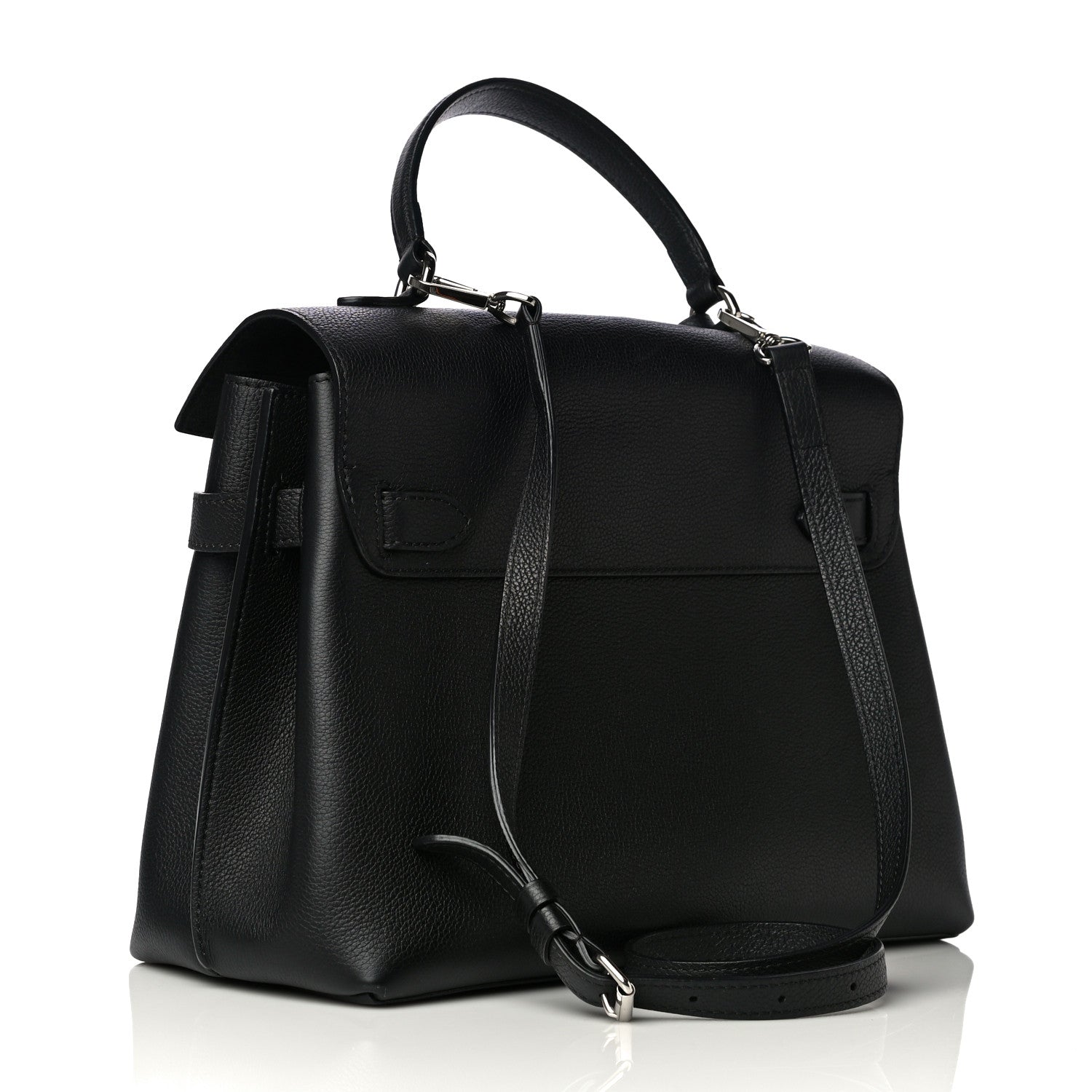 Louis Vuitton Calfskin Lockme Ever BB Black 3 of 12