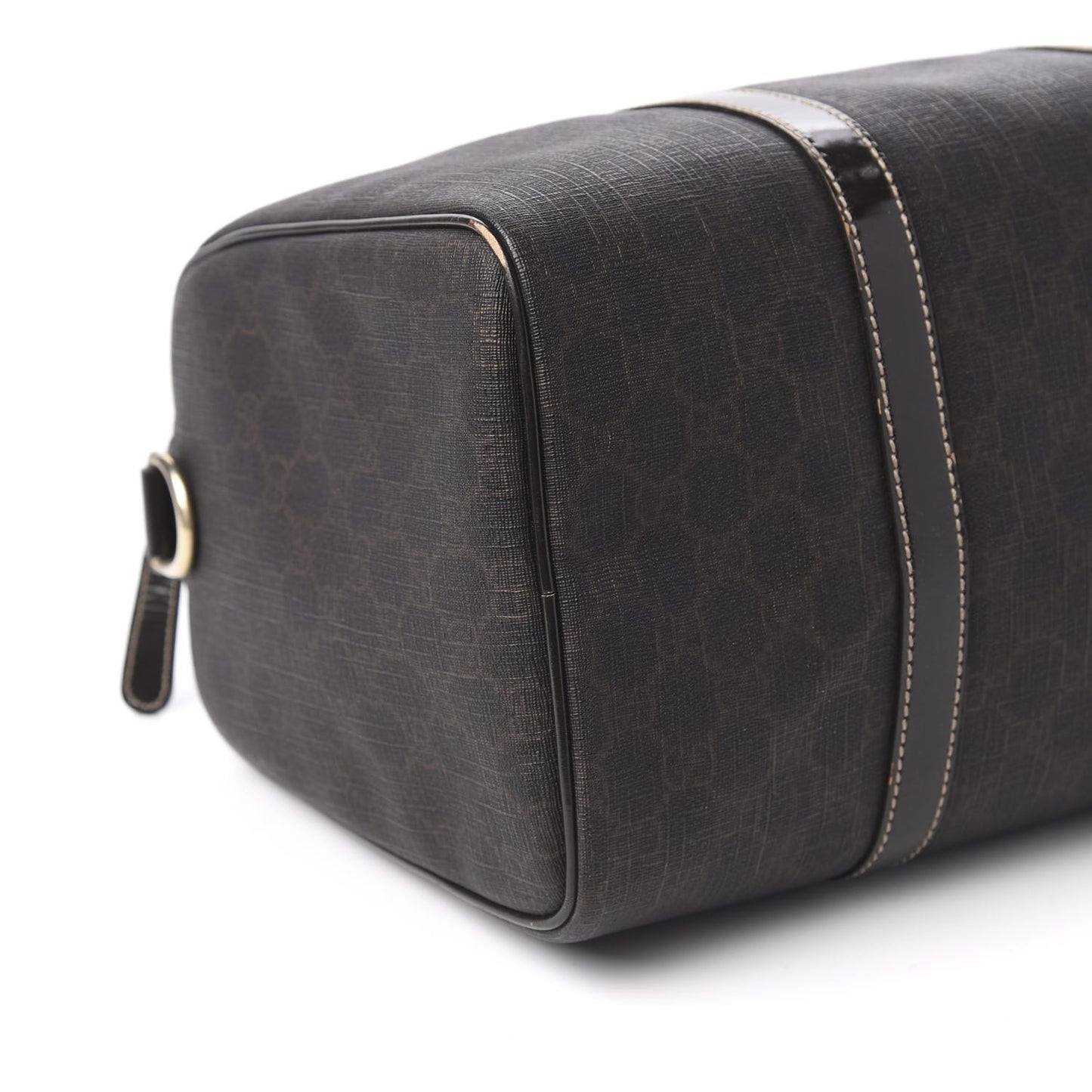 GG Supreme Monogram Medium Boston Dark Brown