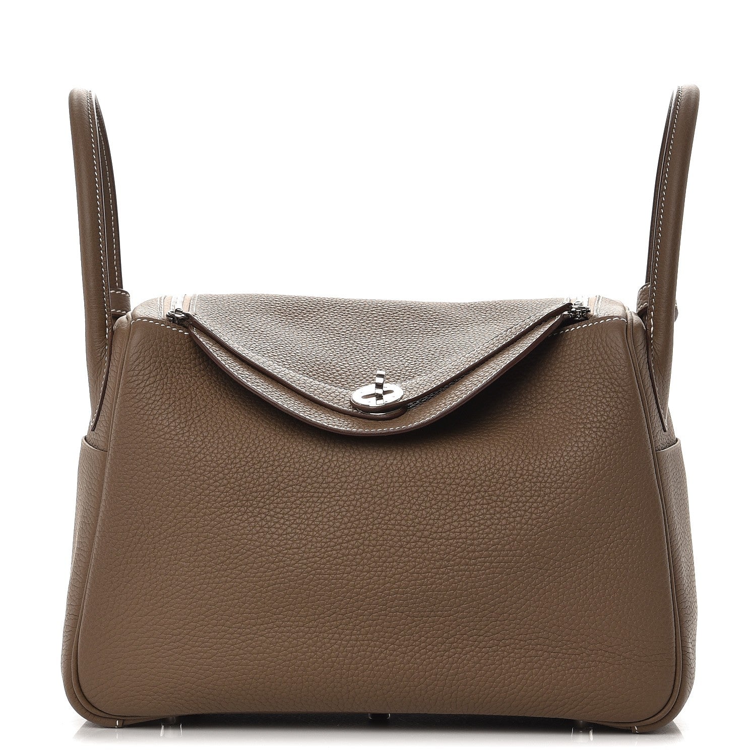 Hermes Taurillon Clemence Lindy 30 Etoupe 1 of 8
