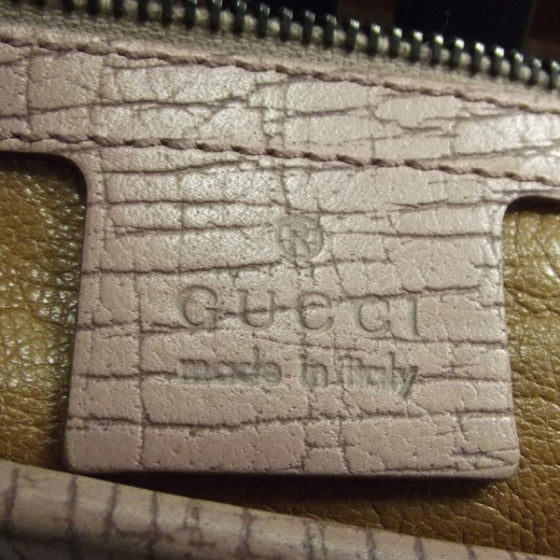 Gucci Leather Bamboo Bullet Satchel Rose 8 of 10