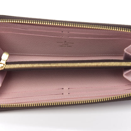 Louis Vuitton Damier Ebene Clemence Wallet Rose Ballerine 4 of 6