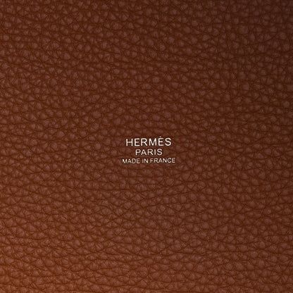 Hermes Taurillon Clemence Picotin Lock 22 MM Gold 6 of 11
