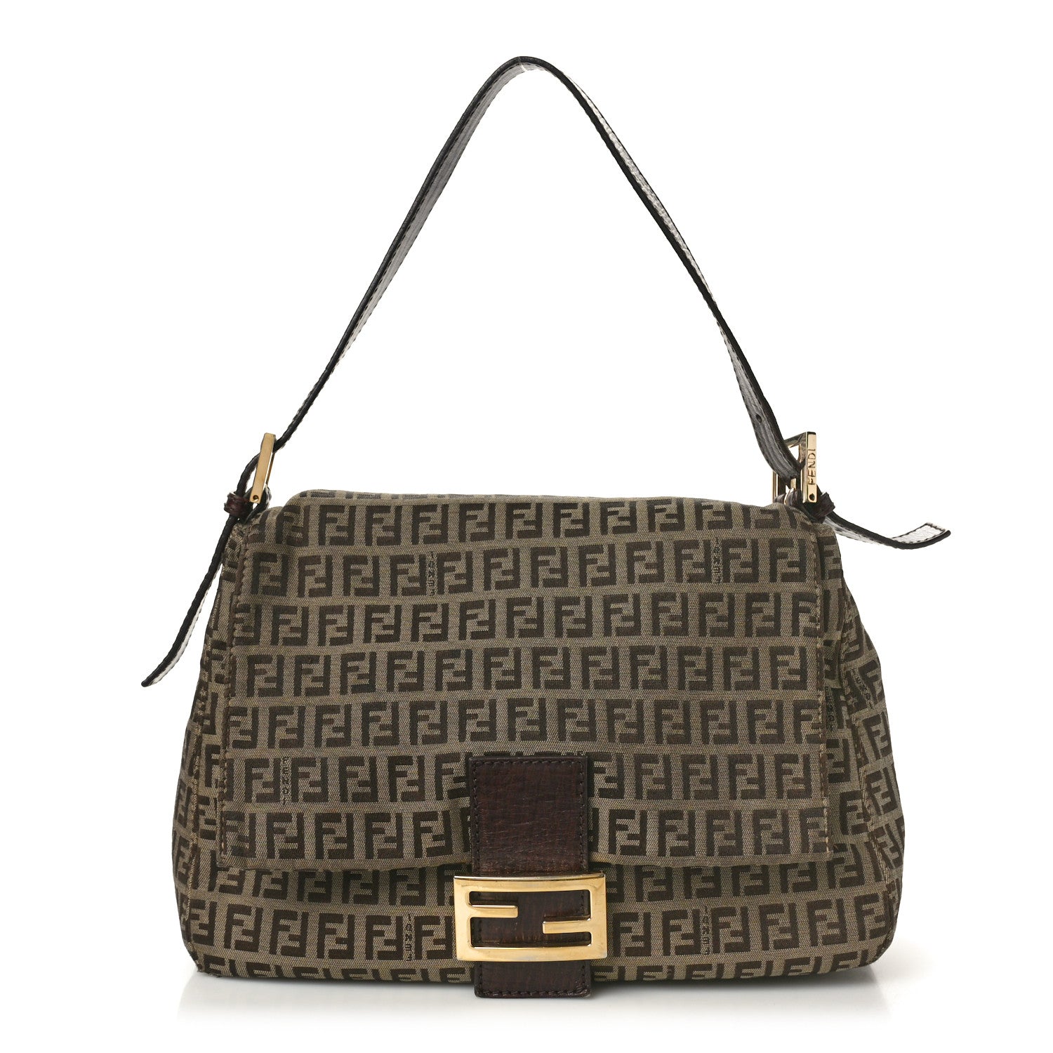 Fendi Zucchino Mama Baguette Brown 1 of 12