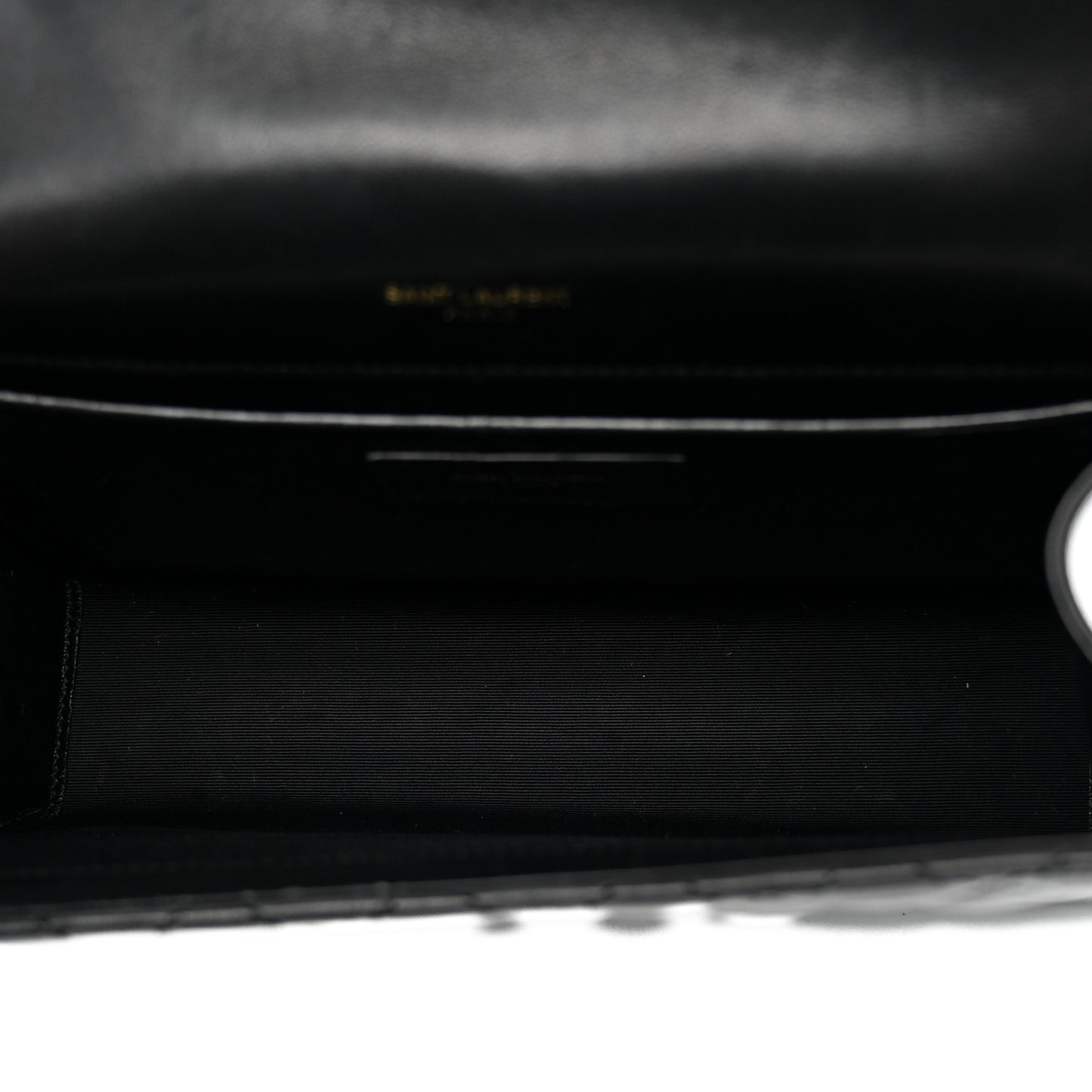 Lambskin Mixed Matelasse Triquilt Medium Monogram Satchel Black