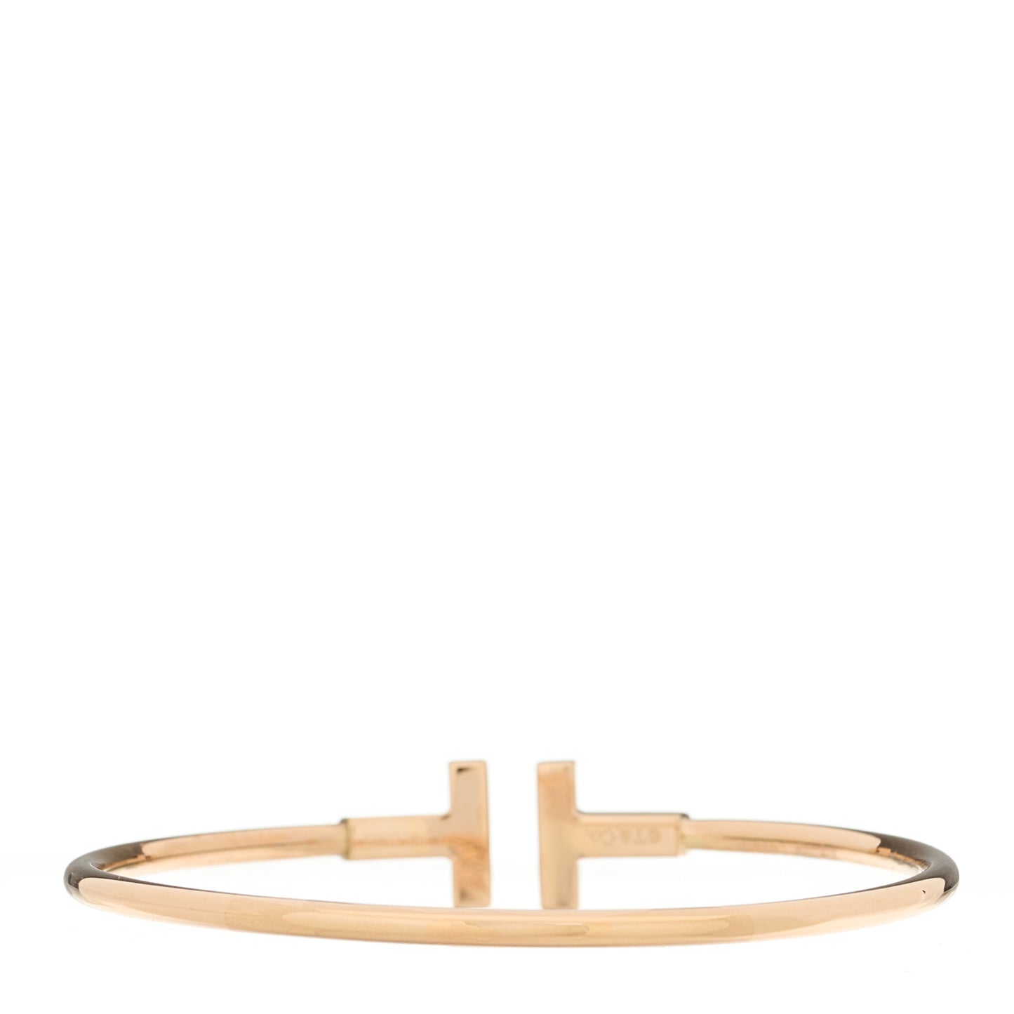 18K Rose Gold Diamond Mother of Pearl T Wire Bracelet