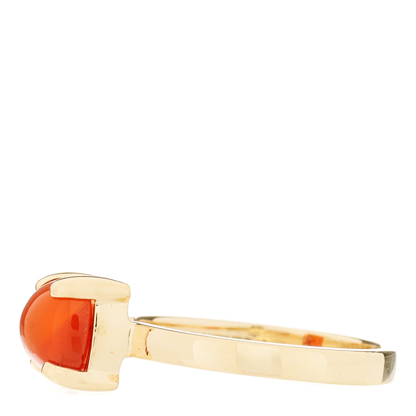 18K Yellow Gold Carnelian 7mm Paloma Picasso Sugar Stacks Ring 52 6